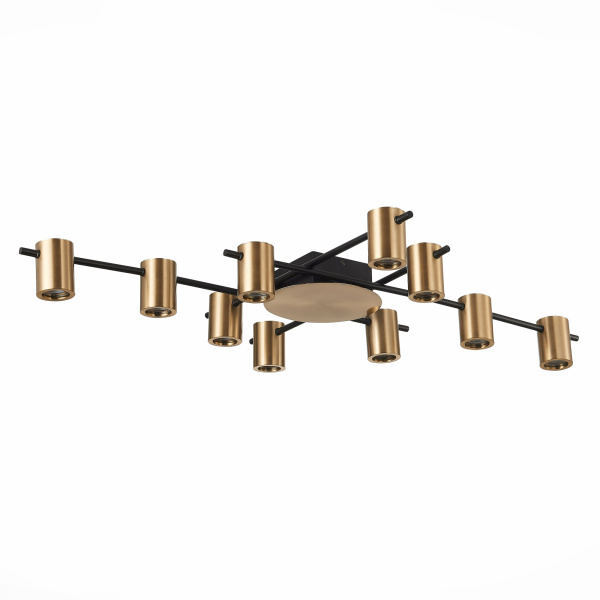 Светильник потолочный Черный/Латунь GU10 10*7Вт SL1207.402.10 ST LUCE