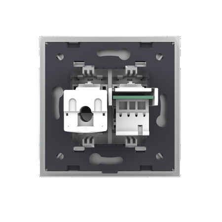 Розетка ТЛФ/КОМП RJ-45 Серая Livolo