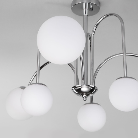 Потолочная люстра с плафонами 6*E27 40Вт хром IP20 (30177/6 хром) Eurosvet