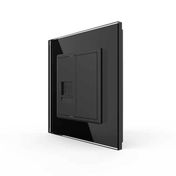 Розетка КОМП RJ-45 Черная Livolo