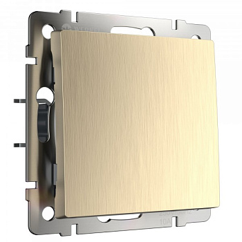 Встраиваемые механизмы Выключатель СУ 1 кл. проходной 10А шампань рифленый IP20 Werkel