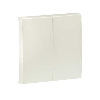 Валенсия Лицевая панель выключателя 2-кл, 10А жемчуг EKF