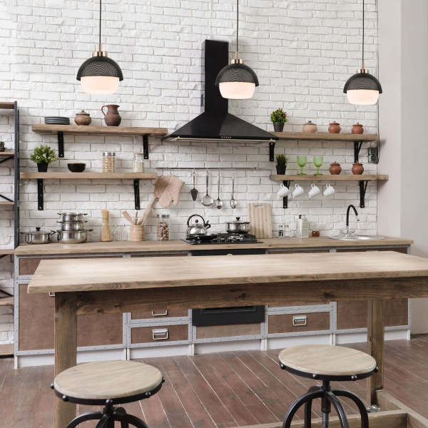 Подвесной светильник 1*E27 60Вт IP20 Nocciola (50106/1 античная бронза / черный) Eurosvet