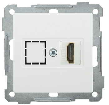 Розетка HDMI РHDMI-0-Б BOLERO белый IEK