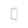 Рамка пластиковая Voltum S70 на 1 пост, (белый глянцевый)