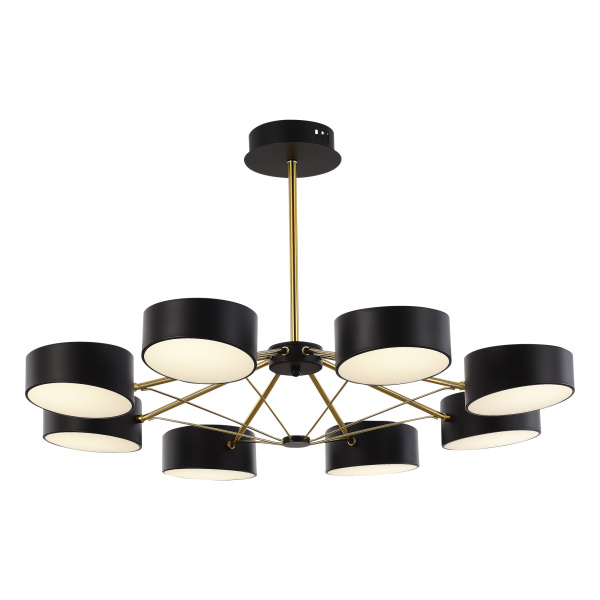 Светильник потолочный Черный, Золотистый/Черный LED 8*10Вт SLE6005-402-08 EVOLUCE