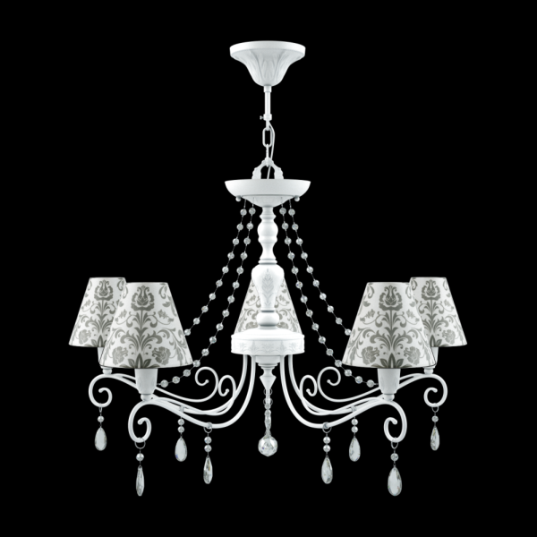 Люстра 5*E14 40Вт Матовый Белый IP20 Provence 17 E4-05-WM-LMP-O-1-CRL-E4-05-TR-UP Maytoni