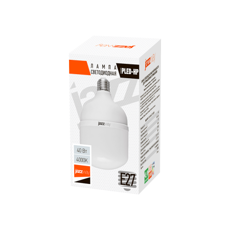 Лампа светодиодная LED 40 Вт Е27 белый JazzWay