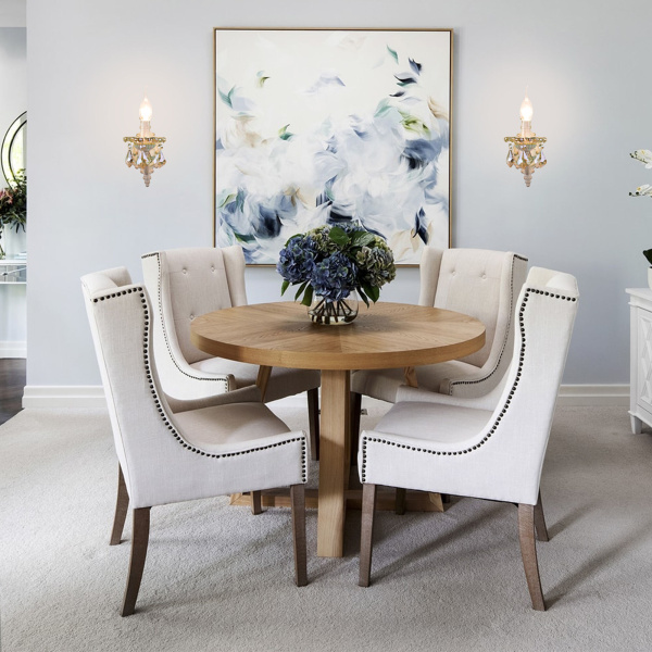 Бра с хрусталем 1*E14 60Вт белый с золотом IP20 Elisha (3281/1 белый с золотом) Eurosvet