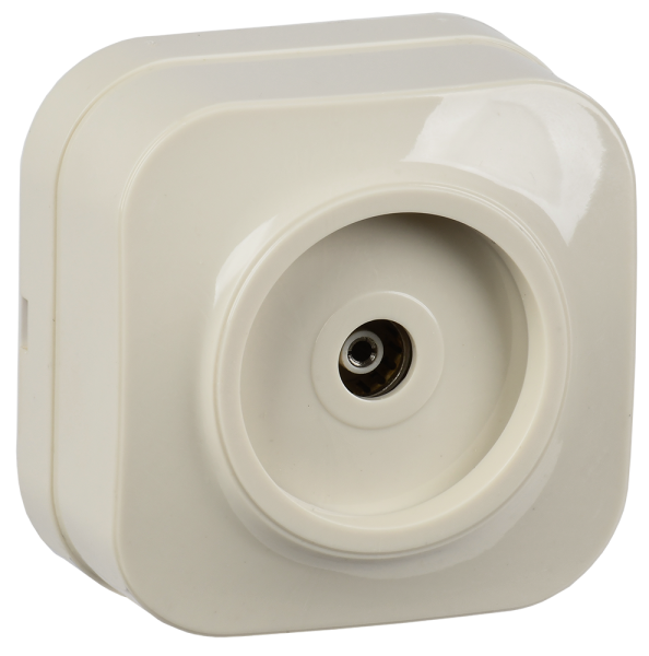 Розетка одноместная ОУ телевизионная РТВ20-ХК GLORY кремовый IEK