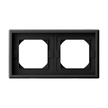 ARTGALLERY 2-постовая РАМКА IP44, КАРБОН Systeme Electric