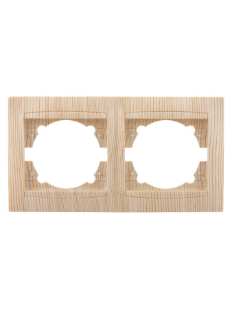 Рамка 2-х постовая горизонтальная сосна "Лама" TDM