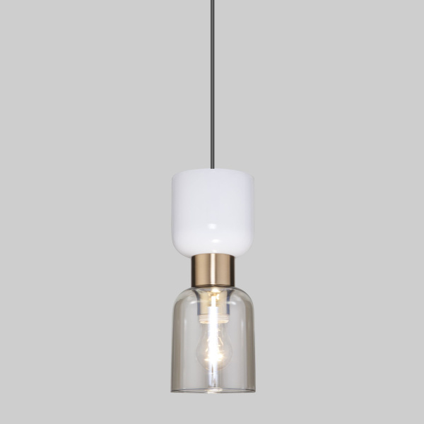 Подвесной светильник с плафоном 1*E27 60Вт латунь IP20 Tandem (50118/1 латунь) Eurosvet