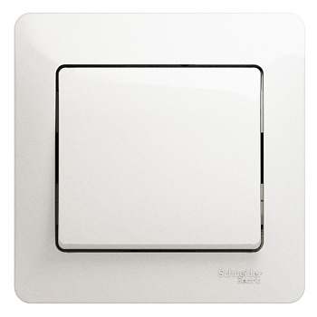 GLOSSA  Выключатель СУ 1-кл. в сборе 10А перламутр IP20 Schneider Electric