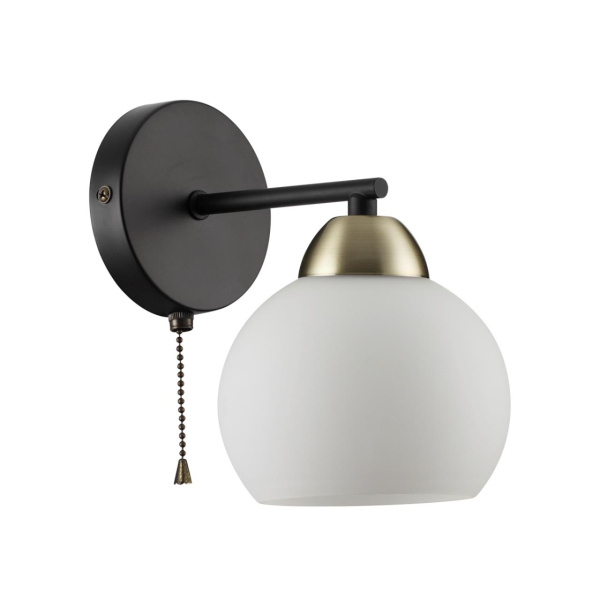 Бра с выкл.E27 40W 220V ROWAN черный,бронза LUMION