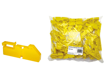 Изолятор на DIN рейку желтый TDM