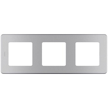 INSPIRIA Рамка горизонт/вертик 3 мест . алюминий IP20 Legrand