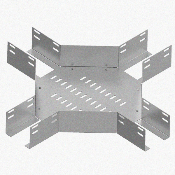 Лоток крестообразный перфорированный КМ 200х65 УТ1,5, оцинкованный лист S1,5