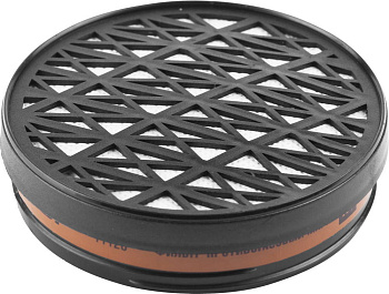 ЭКСПЕРТ фильтр противогазовый марки A1 для респиратора с резьбовым соединением, 1шт. ЗУБР