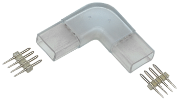 Коннектор угловой 5шт RGB 14мм (разъем-разъем) IEK Коннектор угловой 5шт RGB 14мм (разъем-разъем) IEK