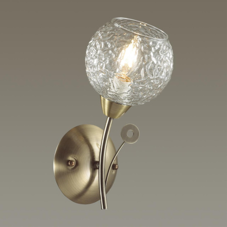 Бра E14 1*40W 220V TULA античная латунь B LUMION