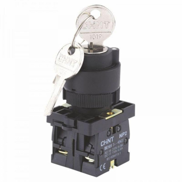 Переключатель NP2-EG24, 2 положения фиксацией, 2НЗ, IP40 (R) CHINT