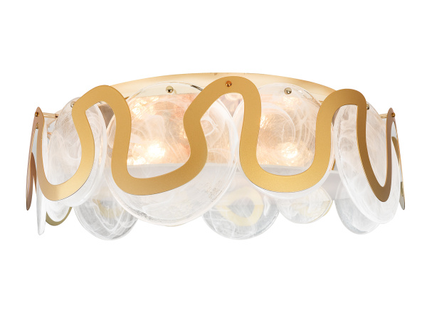 Потолочная люстра TR5327/6 GD/FR золото/белый матовый E14/6 max 40W D606*230 Ambrella Light