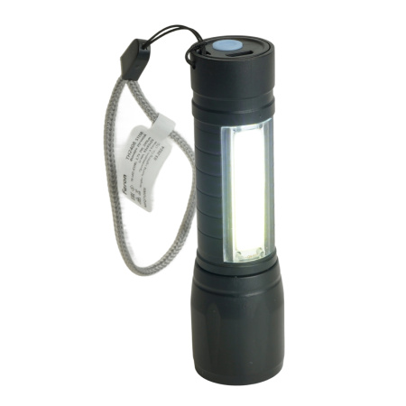 Фонарь светодиодный ручной аккумуляторный USB ZOOM, TH2408 Feron