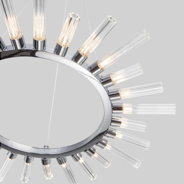 Подвесная люстра со стеклянными плафонами 27*G4 3Вт хром IP20 Sole (558 хром) Bogate's