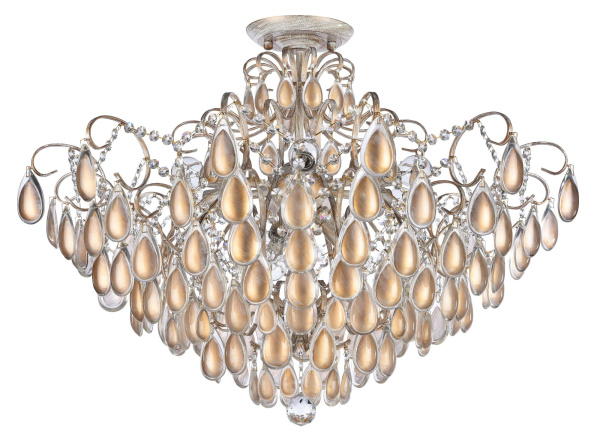 Потолочный светильник 9*E14 40Вт Белый с Золотом IP20 Chabrol FR2302-CL-09-WG Freya