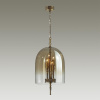 Подвес E14 4*40W BELL бронзовый с патиной/"коньячный"/стекло ODEON LIGHT