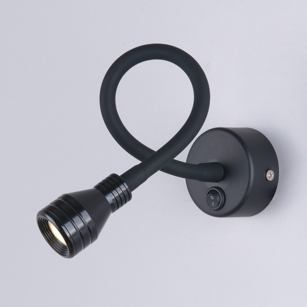 Настенный светодиодный светильник с гибким основанием LED 3Вт 4000К черный IP20 KORD (a040000) Elektrostandard