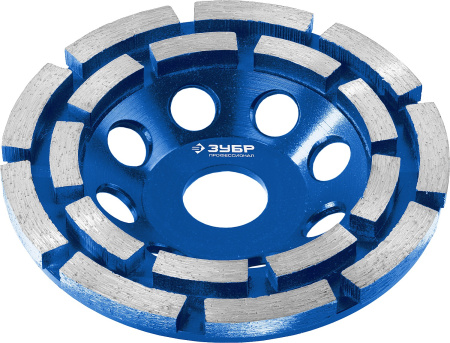 Двухрядная алмазная чашка d 115 мм, Профессионал ЗУБР