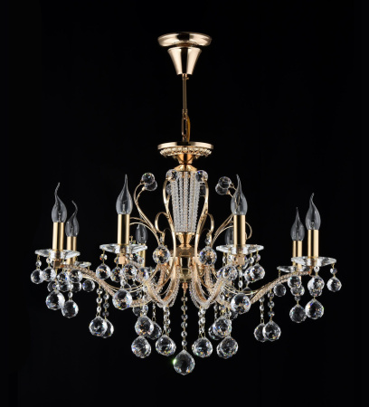 Люстра 8*E14 40Вт Золото IP20 Marlin FR1130-PL-08-G Freya