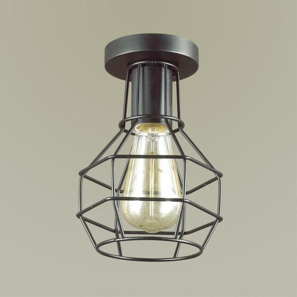 Св-к потолочный E27 60W 220V HARALD черный LUMION