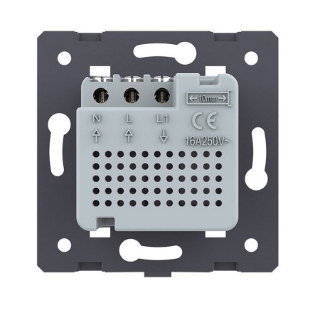 Терморегулятор пола 16А, сенсорное управление, датчик воздуха, Розовый (механизм) Livolo
