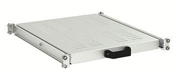 Полка 1U выдвижная перфорированная, глубина 485мм для напольных 19" IT-корпусов ДКС серии CQE, RAL7035 DKC