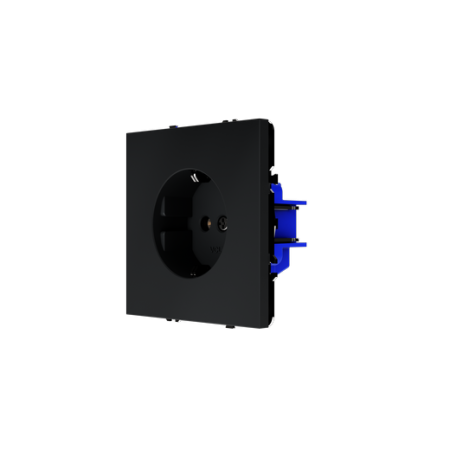 Розетка встраиваемая Voltum S70 с заземлением 16А, (графит)