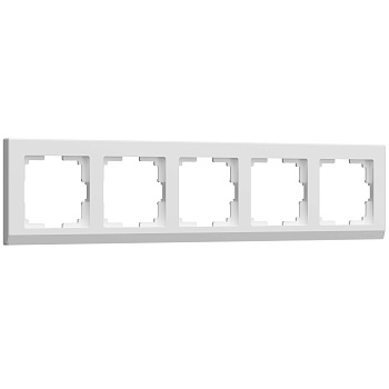Stark Рамка на 5 постов (белый) Werkel