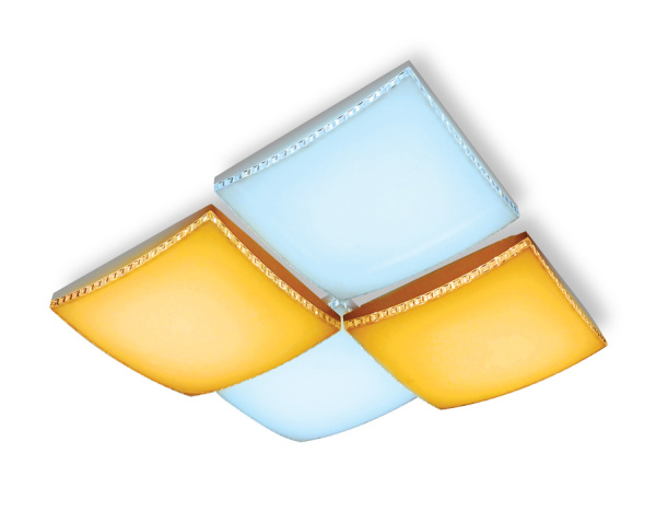 Потолочный светодиодный светильник с пультом FP2324 WH белый 144W 540*540*145 (ПДУ РАДИО 2.4) Ambrella Light