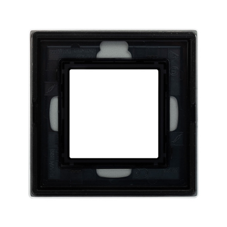 Рамка из натурального стекла, ,"Avanti", светло-серая, 1 пост (2 мод.) DKC