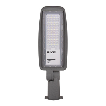 29-10 Светильник светодиодный, уличный, консольный с регулировкой наклона 50Вт, 230/50Гц, 6000лм, 5000К, IP66, КСС "Ш", 493х154х85мм, ø65мм, серый Ape