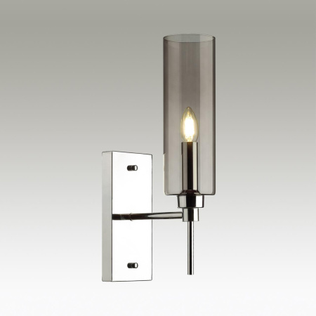 Бра E14 1*40W DIATRA хром/дымчатый ODEON LIGHT