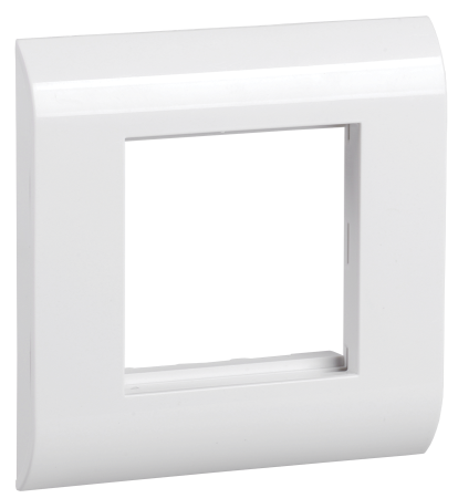 ITK Лицевая рамка для модуля Mosaic 80х80мм пластиковый суппорт белая