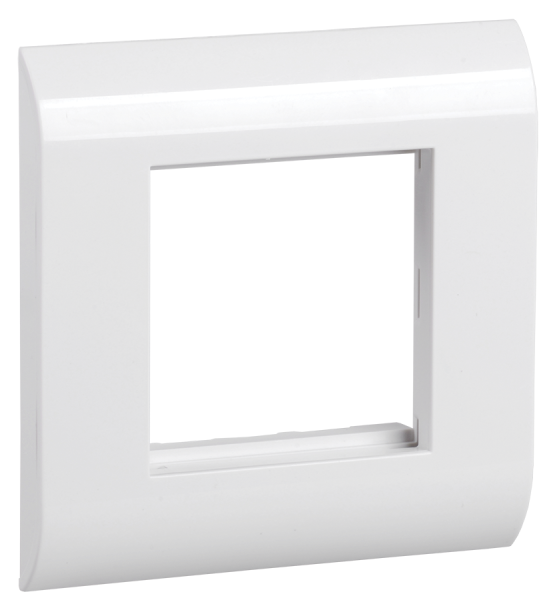 ITK Лицевая рамка для модуля Mosaic 80х80мм пластиковый суппорт белая