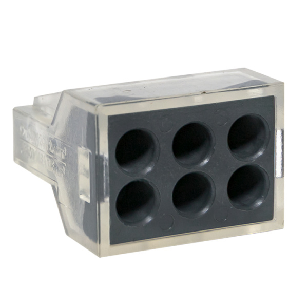 Строительно-монтажная клемма СМК 773-106 6 отверстий 1,0-2,5мм2 блистер (5шт) PROxima EKF