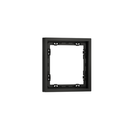 Рамка пластиковая Voltum S70 на 1 пост, (черный матовый)