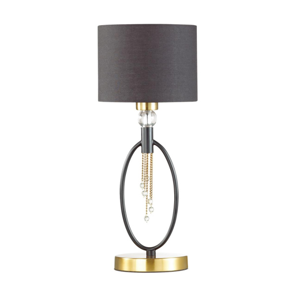 Настольная лампа E27 60W 220V SANTIAGO античная латунь,черный LUMION