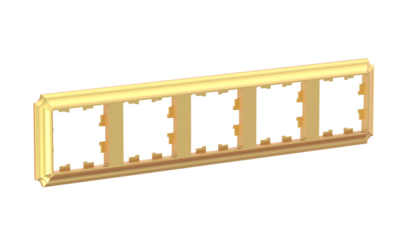 ATLASDESIGN ANTIQUE 3-постовая РАМКА, универсальная, ЗОЛОТО Schneider Electric