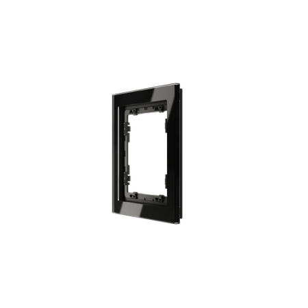 Рамка стеклянная Voltum S70 на 1 пост, (черный, стекло)